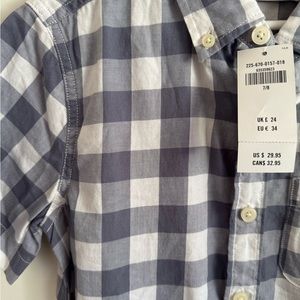 Boys Abercrombie and fitch collard shirt new with tags size 7-8